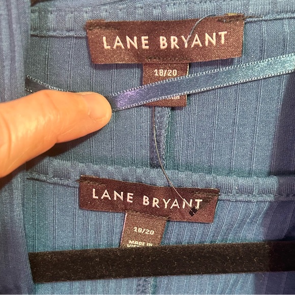 NWOT 2 piece Lane Bryant ribbed cardigan and sleeveless top size 18/20 2x - Picture 6 of 7